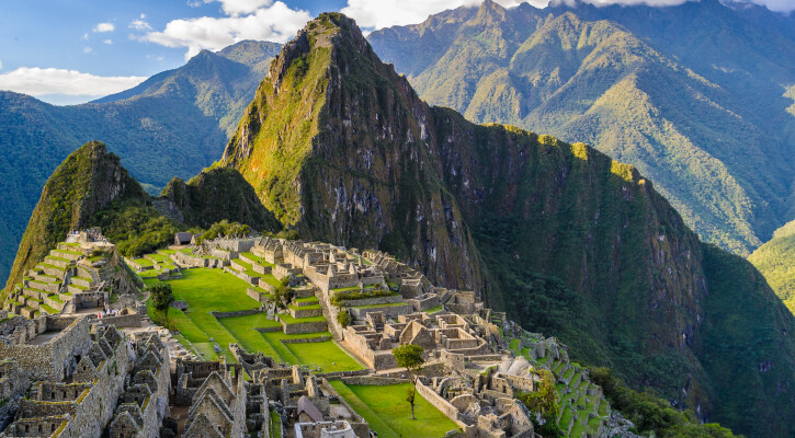 Huayna Picchu towers over the Machu Picchu citadel. By Anton Ivanov shutterstock 147330278
