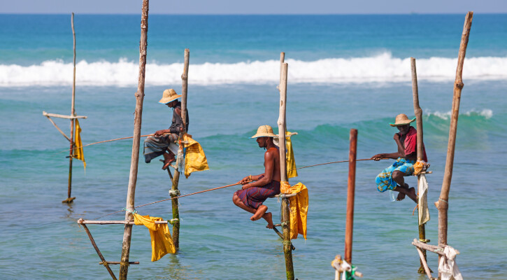 THO Sri Lanka Weligamai Stilt fishing