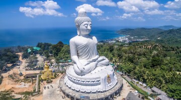 giant white Big Buddha Phuket