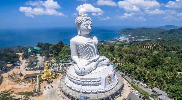 giant white Big Buddha Phuket